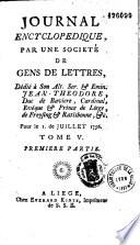 Journal encyclopédique... [Ed. Pierre Rousseau]