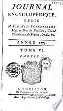 Journal encyclopédique... [Ed. Pierre Rousseau]