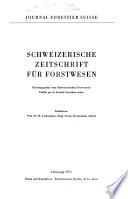 Journal forestier suisse