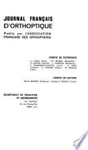 Journal Francais d'Orthoptique