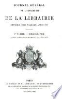 Journal général de l'imprimerie et de la librairie