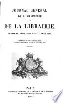 Journal général de l'imprimerie et de la librairie