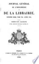 Journal général de l'imprimerie et de la librairie