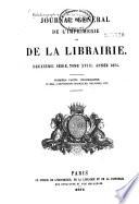 Journal général de l'imprimerie et de la librairie