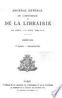 Journal général de l'imprimerie et de la librairie