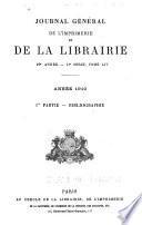 Journal général de l'imprimerie et de la librairie
