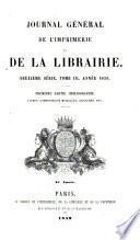 Journal général de l'imprimerie et de la librairie