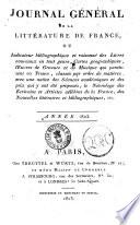Journal general de la litterature de France