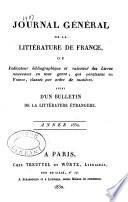 Journal général de la littérature de France