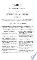 Journal général de la littérature de France, ou Répertoire méthodique des livres nouveaux [&c.] qui paraissent successivement en France (suivi d'un Bulletin de la littérature étrangère).