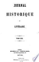 Journal historique et litteraire