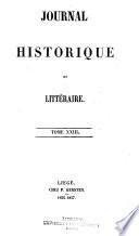 Journal historique et litteraire