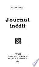 Journal inédit