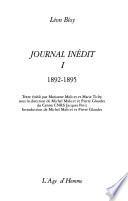 Journal inédit