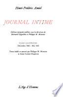 Journal intime: Décembre 1860-mai 1863