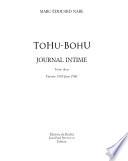 Journal intime: Tohu-bohu, février 1985-juin 1986