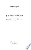 Journal mil neuf cent treize 1913 - 1934