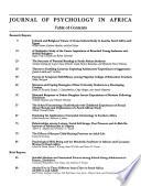 Journal of Psychology in Africa