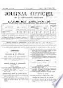 Journal Officel de la Republique Francaise