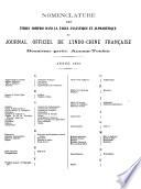 Journal officiel de l'Indochine française