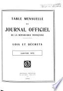 Journal officiel de la République française. Édition des lois et décrets