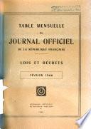 Journal officiel de la République française. Édition des lois et décrets