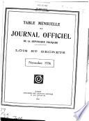 Journal officiel de la République française. Édition des lois et décrets