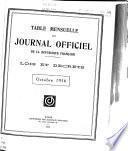 Journal officiel de la République française. Édition des lois et décrets