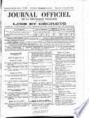 Journal officiel de la République franc̜aise