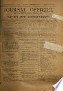 Journal officiel de la République franc̜aise