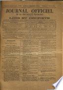 Journal officiel de la République franc̜aise