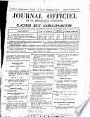 Journal officiel de la République franc̜aise