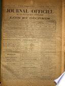 Journal officiel de la République franc̜aise