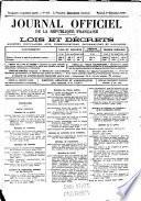 Journal officiel de la République franc̜aise
