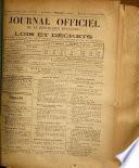 Journal officiel de la République franc̜aise