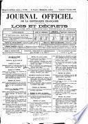 Journal officiel de la République franc̜aise