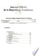 Journal officiel de la République tunisienne