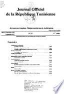 Journal officiel de la République tunisienne