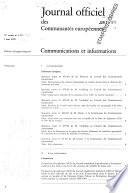 Journal officiel des Communautés européennes