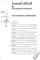 Journal officiel des Communautés européennes