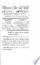 Journal officiel des iles Saint-Pierre et Miquelon