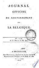 Journal officiel du Gouvernement de la Belgique