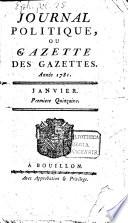 Journal politique, ou Gazette des gazettes