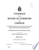 Journaux - Chambre Des Communes, Ottawa, Canada