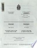 Journaux - Chambre Des Communes, Ottawa, Canada