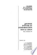 Journee d'etude et d'information sur le Liban