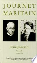Journet Maritain: 1930-1939
