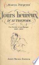 Jours heureux d'autrefois