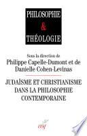 Judaïsme et christianisme dans la philosophie contemporaine