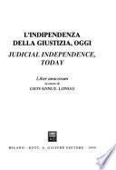 Judicial independence, today